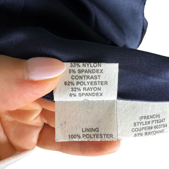 Anthropologie Eva Franco Navy Blue Tiered Eyelash Fringe Layering Vest - Picture 14 of 15